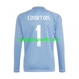 Tenue Real Madrid Thibaut Courtois 1 Gardien Domicile 2024-2025 Maillot de Foot ML